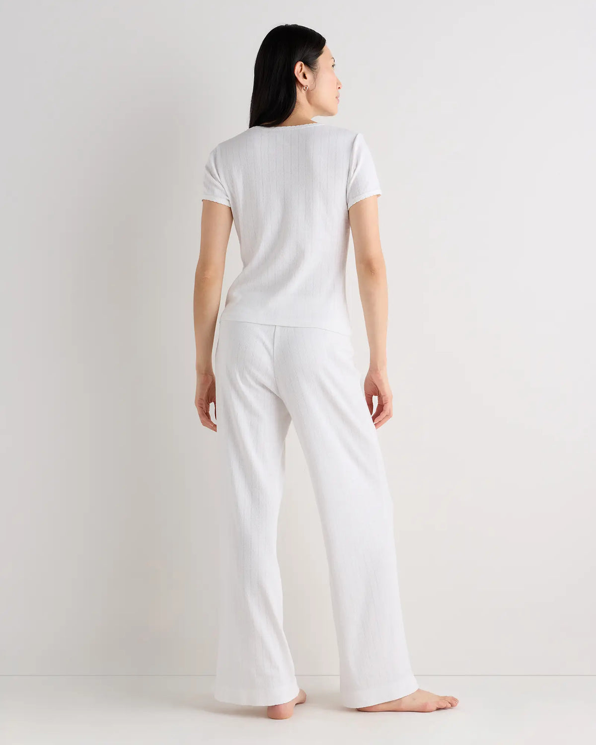 Organic Cotton Pointelle Pajama Set - US 2871