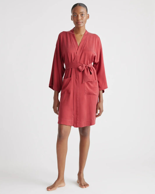 100% Washable Silk Robe - US 8368
