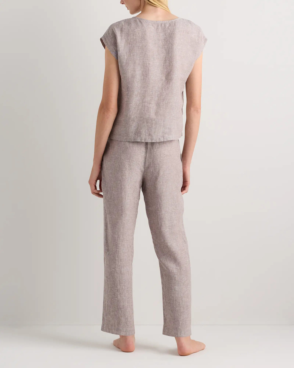 100% European Linen Pajama Set - US 8995