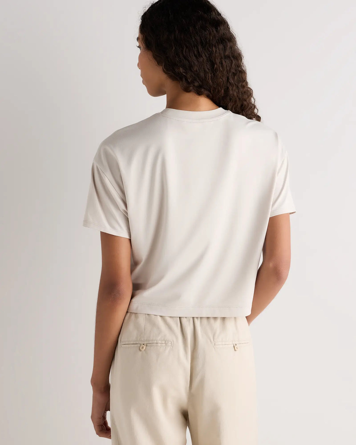 Flowknit Breeze Boxy Cropped Tee - US 7794