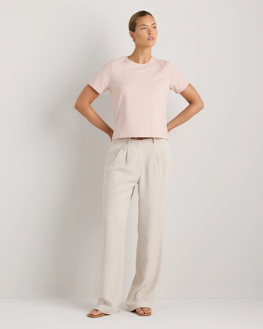 100% Organic Cotton Boxy Crewneck Tee - US 3972