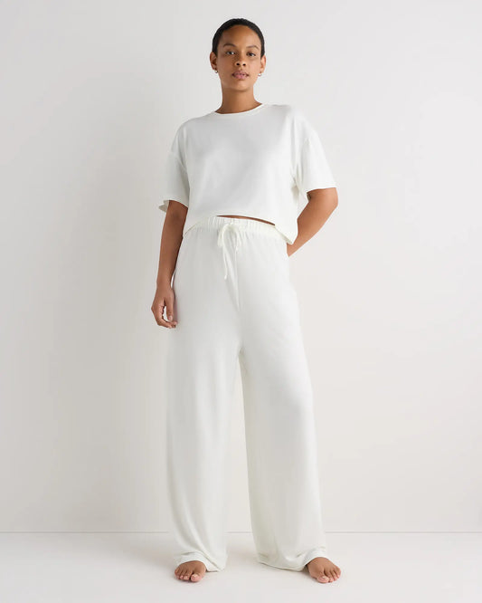 Smooth Stretch Maternity Cropped Lounge Tee - US 5112