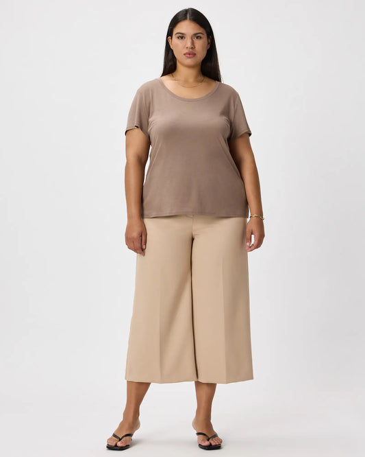 Cotton Modal Scoop Neck Tee - US 5490
