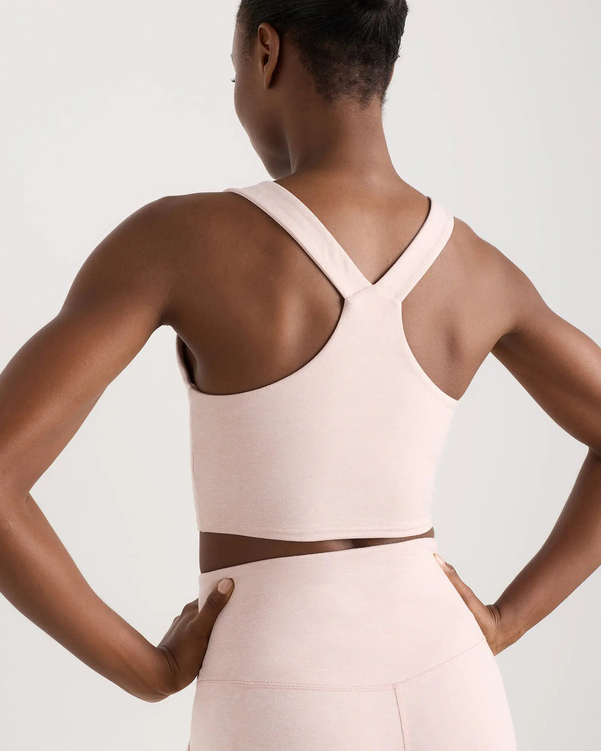 Ultra-Soft V-Neck Cropped Tank - US 2336