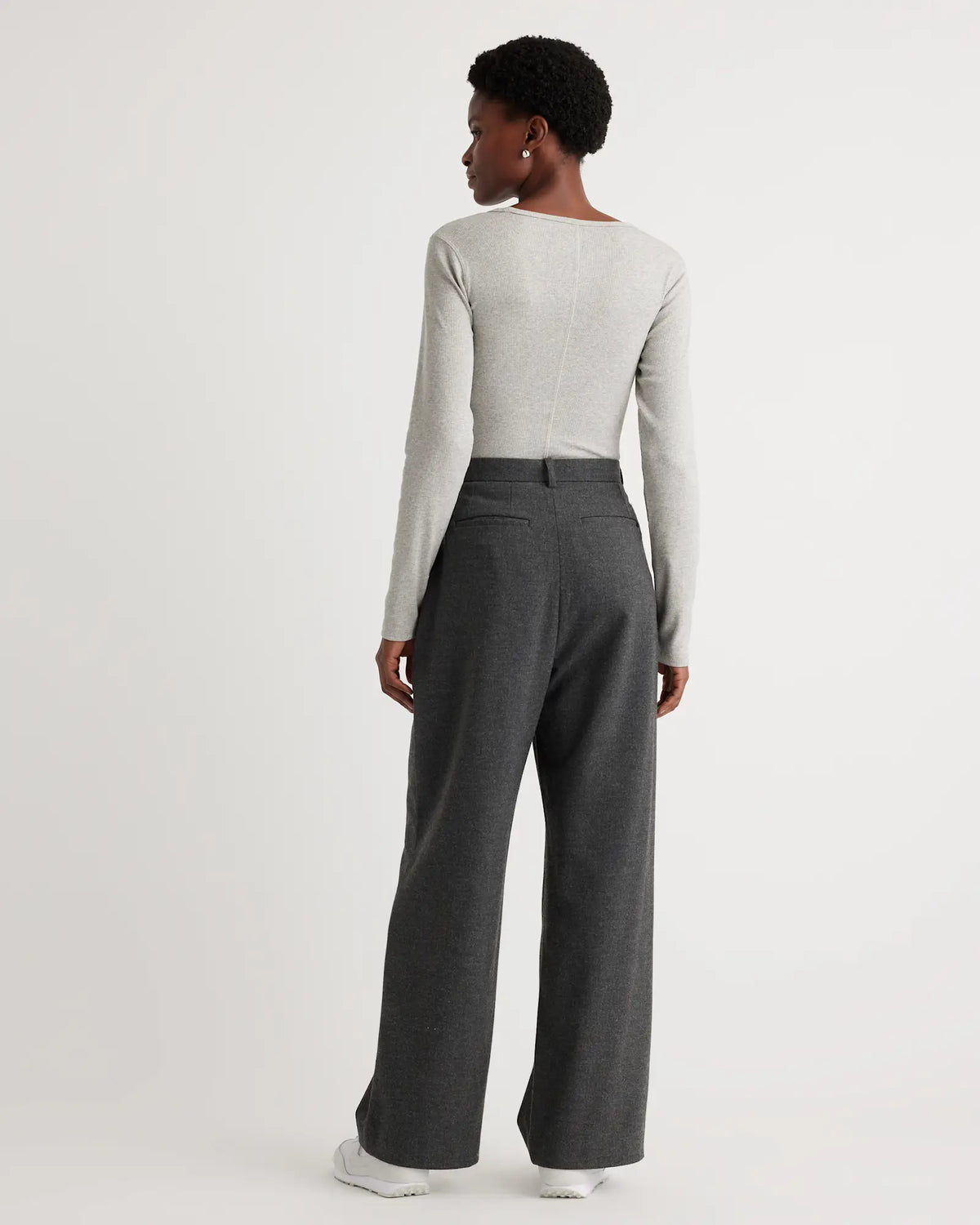 Organic Cotton Micro-Rib Long Sleeve Tee - US 1132