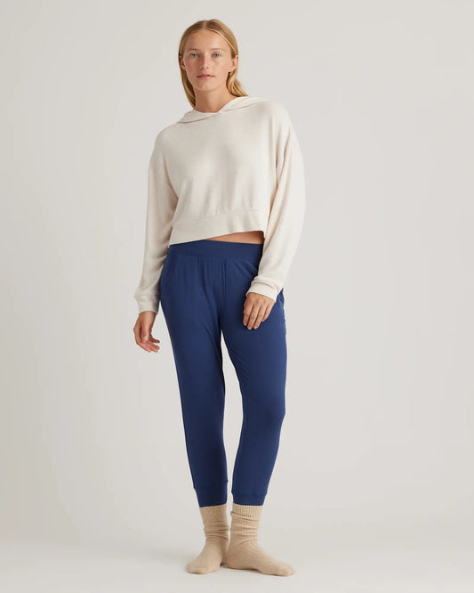Brushed Lounge Cropped Pullover Hoodie - US 5124