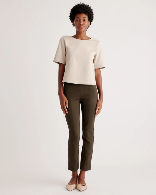 Ultra-Stretch Ponte Short Sleeve Top - US 1995