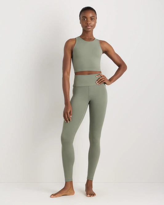 Ultra-Form High-Neck Cropped Tank - US 7534