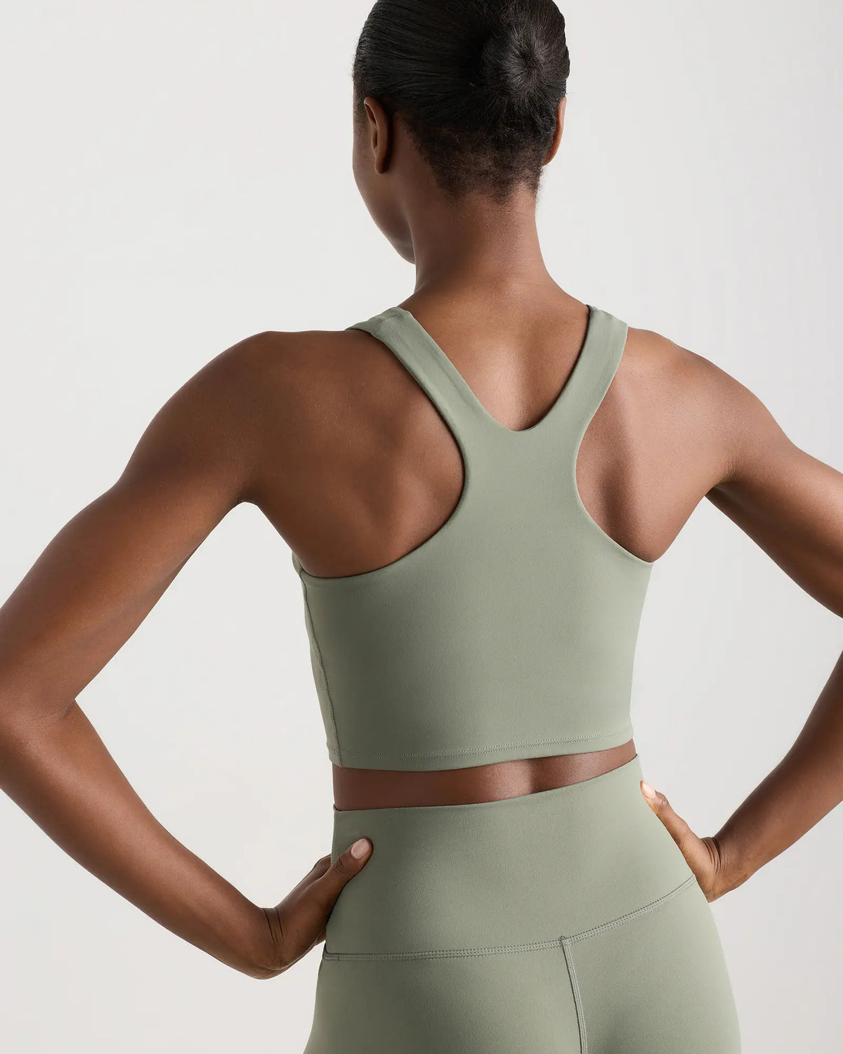 Ultra-Form High-Neck Cropped Tank - US 7534