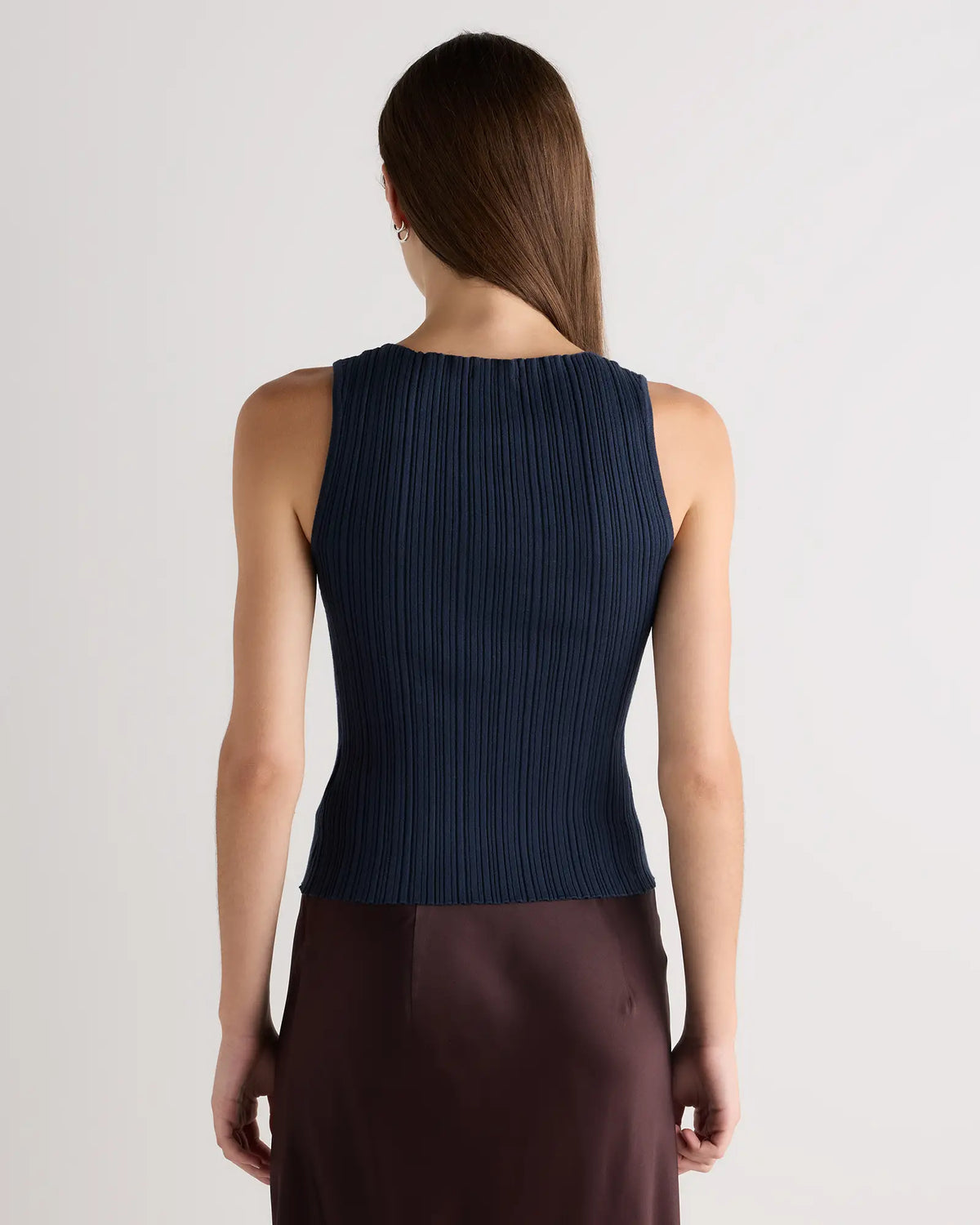 Cotton Cashmere Ribbed Tank - US 1445
