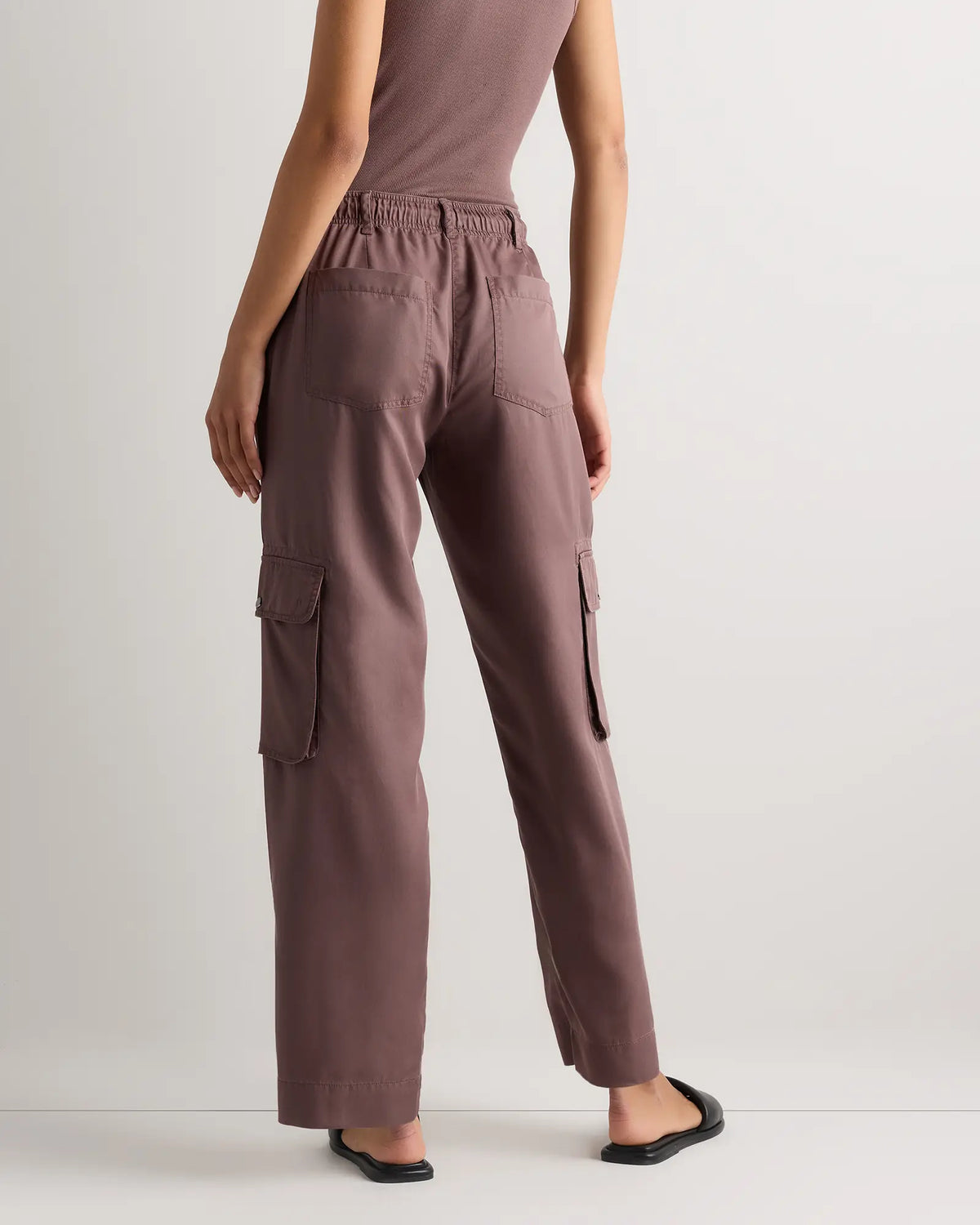 Vintage Wash Tencel Drawstring Cargo Pants - US 2205