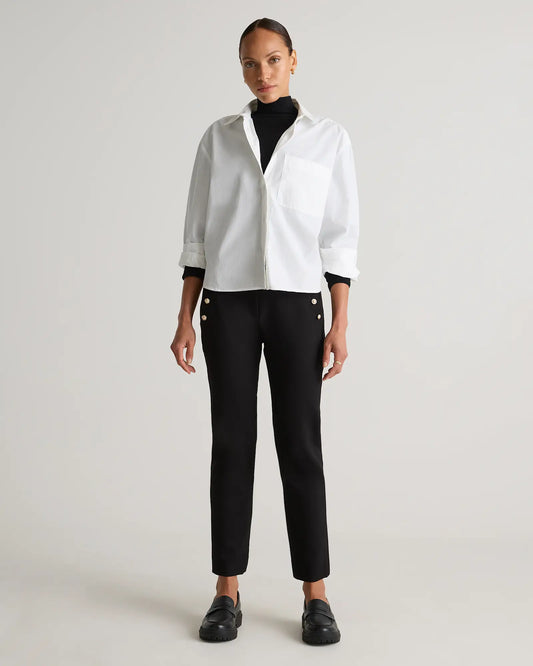 Ultra-Stretch Ponte Straight Leg Mariner Pants - US 0913