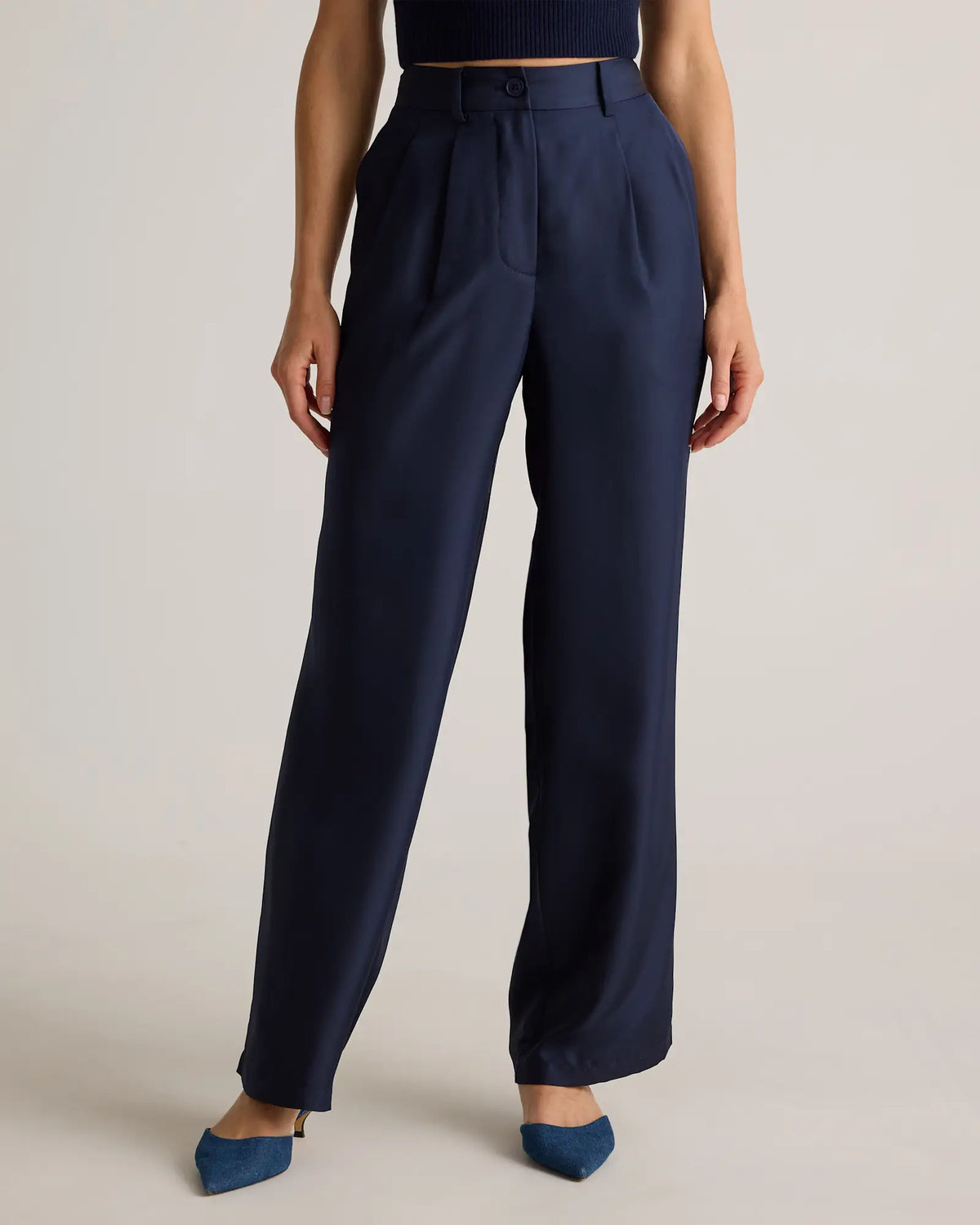 100% Silk Twill Trouser - US 4905