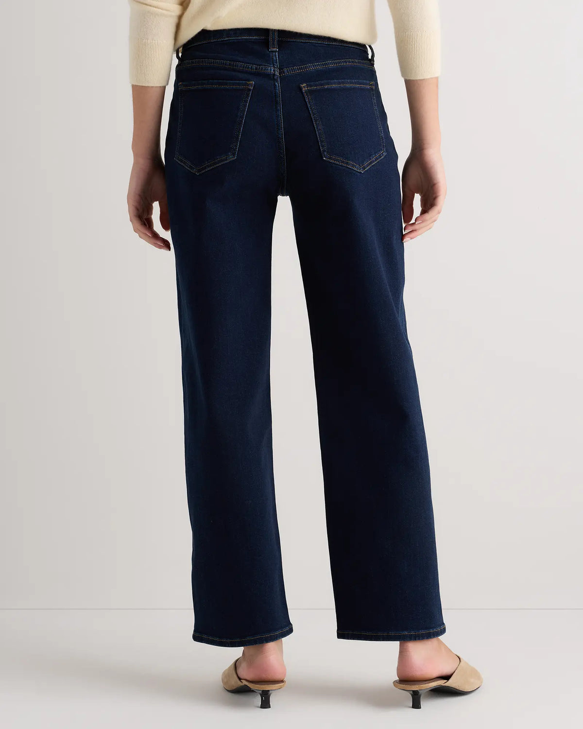 Bella Stretch Patch Pocket Wide Leg Jeans - US 9012