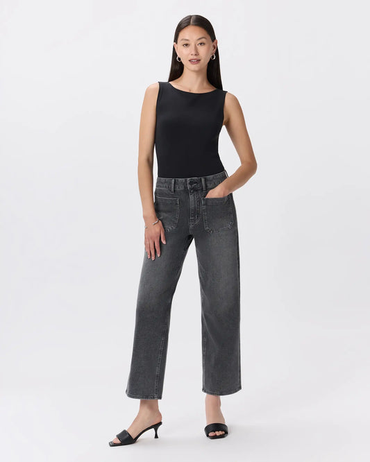 Bella Stretch Patch Pocket Wide Leg Jeans - US 4303