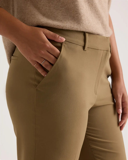 Italian Wool Slim Leg Ankle Pants - US 7597