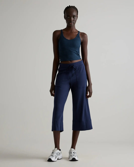 SuperSoft Fleece Cropped Wide Leg Pants - US 4960