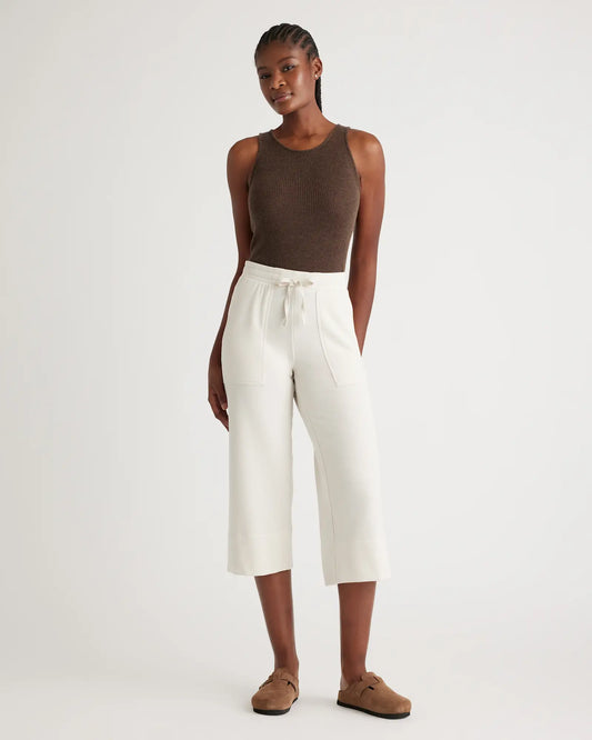 SuperSoft Fleece Cropped Wide Leg Pants - US 3352