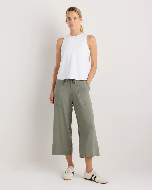 SuperSoft Fleece Cropped Wide Leg Pants - US 0336