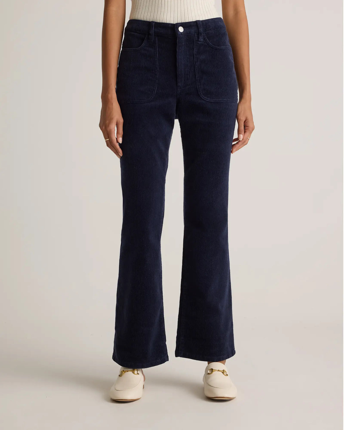 Organic Stretch Corduroy Flare Pants - US 0540