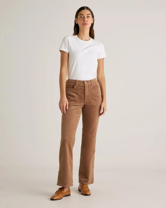 Organic Stretch Corduroy Flare Pants - US 8109
