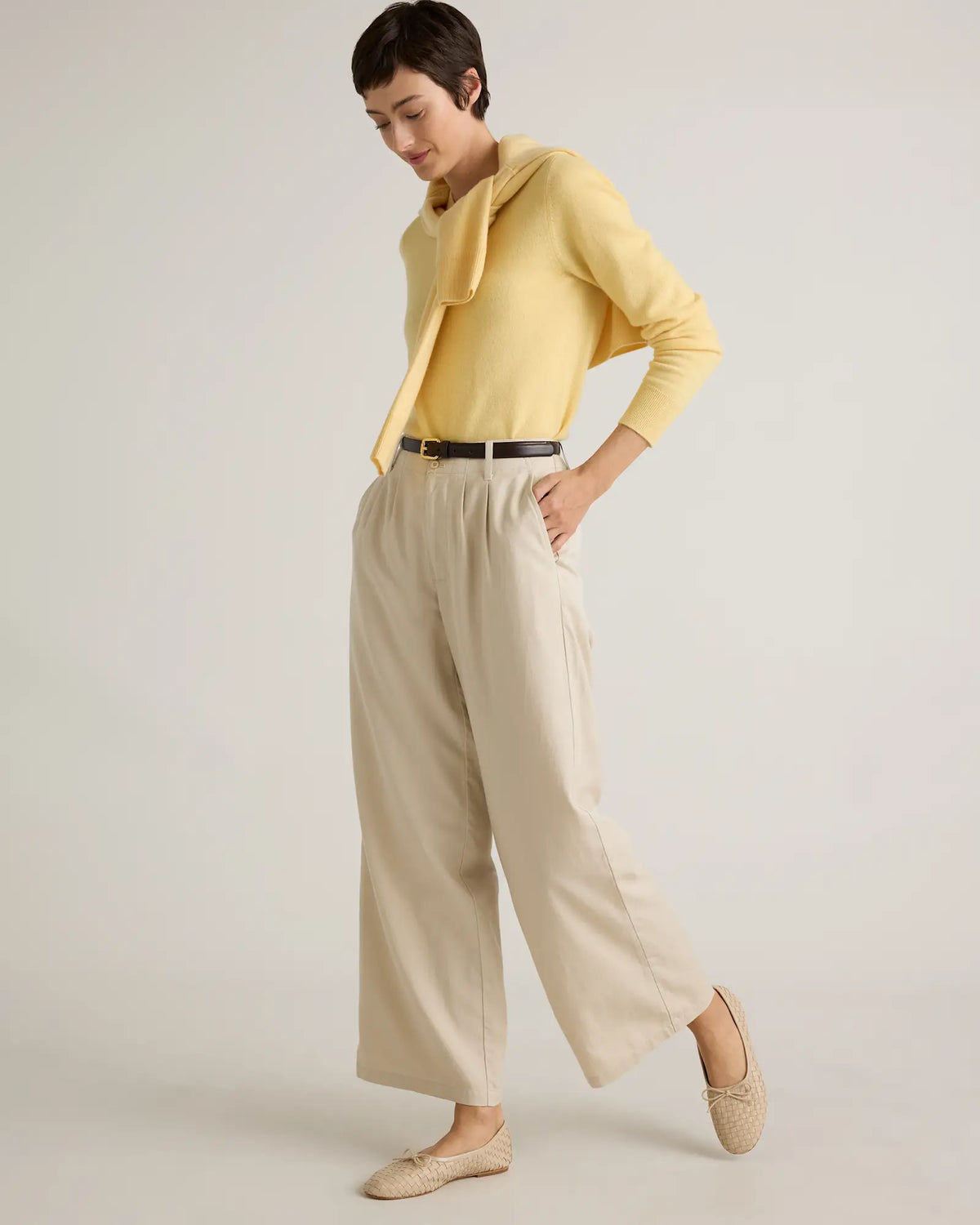 Drapey Twill Pleated Trouser - US 9902