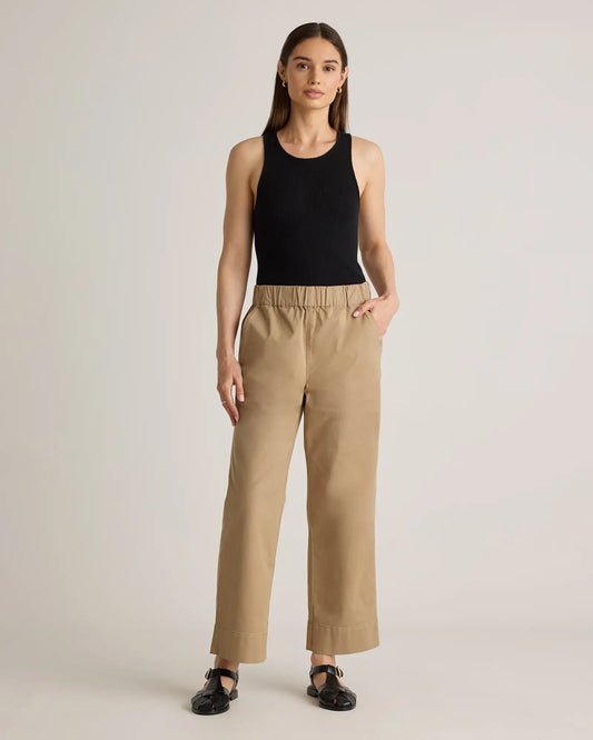 Organic Stretch Cotton Wide Leg Chino Pants - US 4005