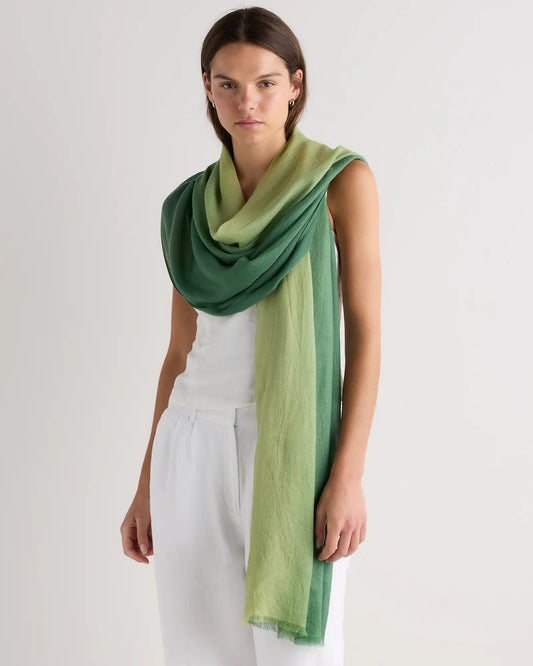 Featherweight Merino Wool Dip-Dye Scarf - US 2020