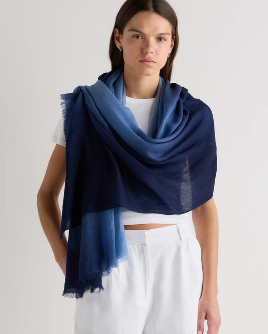Featherweight Merino Wool Dip-Dye Scarf - US 1497