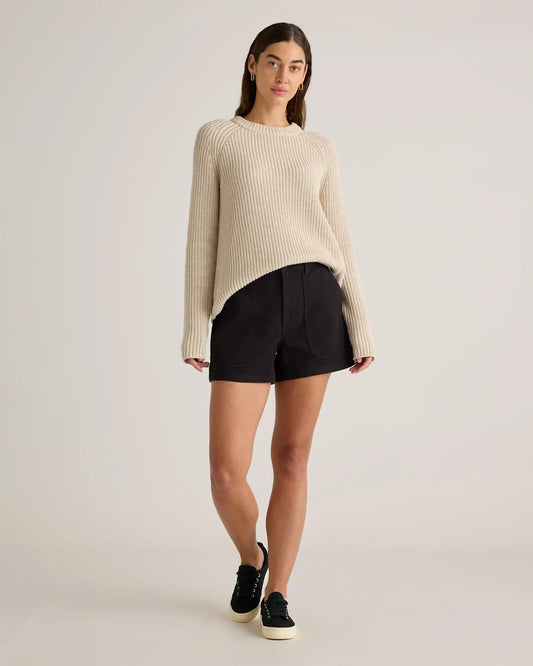 Organic Stretch Cotton Twill Utility Shorts - US 8985