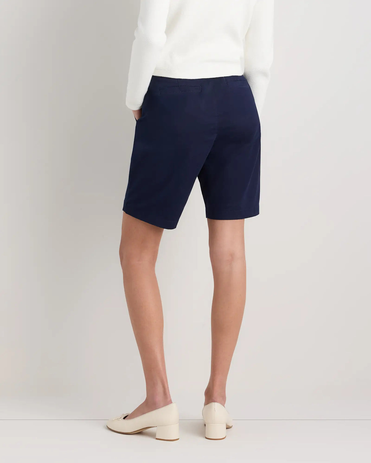 Organic Stretch Cotton Chino Bermuda Shorts - US 7231