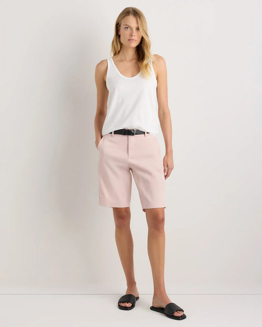 Organic Stretch Cotton Chino Bermuda Shorts - US 1255