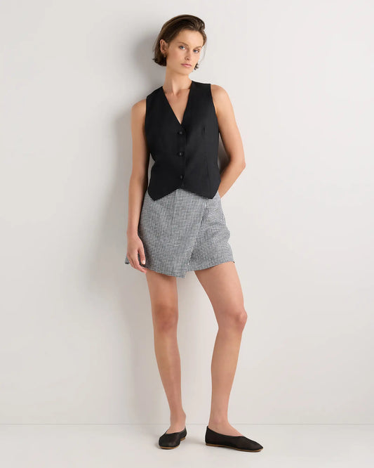 100% European Linen Skort - US 7026