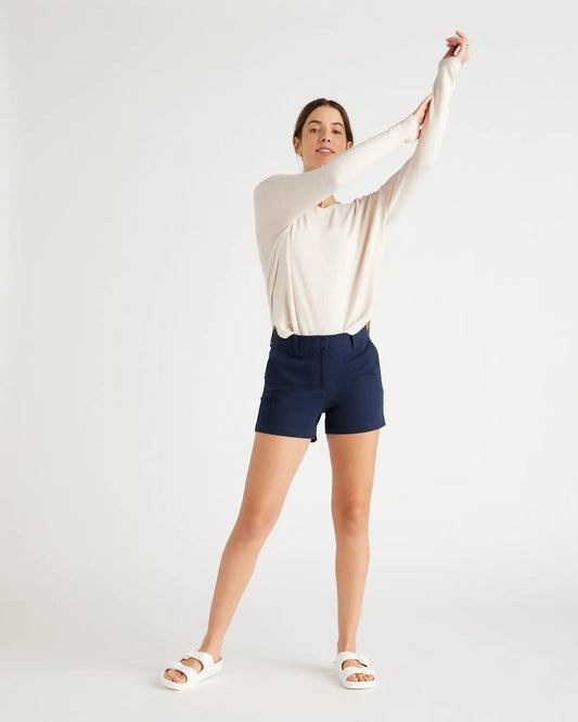 Organic Stretch Cotton Chino Shorts - US 8878