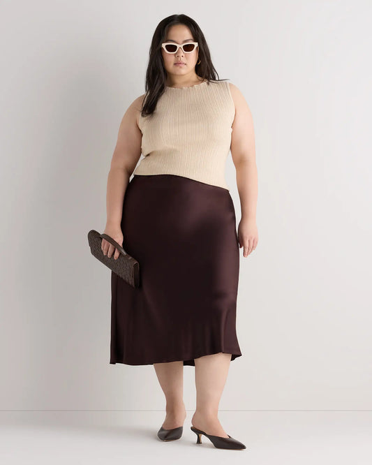 100% Washable Silk Skirt - US 5179