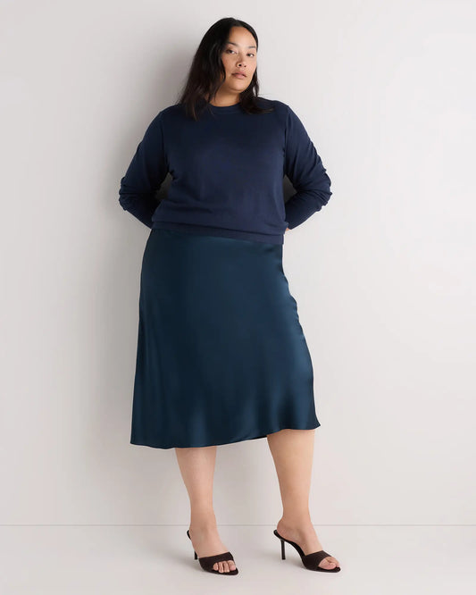 100% Washable Silk Skirt - US 3986