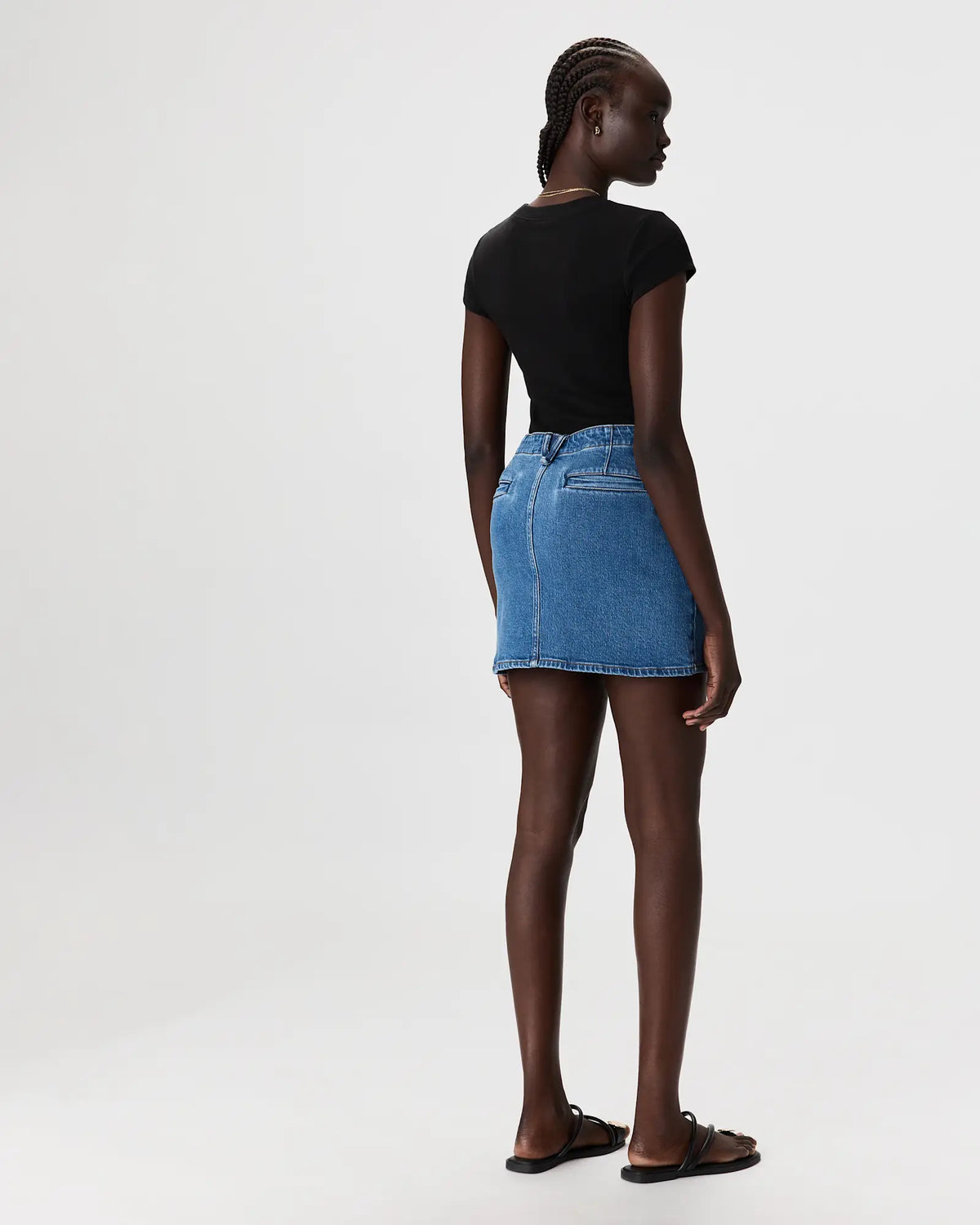Stretch Denim Mini Skirt - US 1645