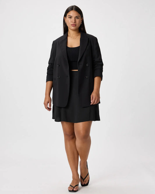 Lightweight Crepe A-Line Mini Skirt - US 6758