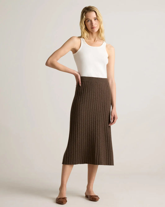 Mongolian Cashmere Midi Skirt - US 6633