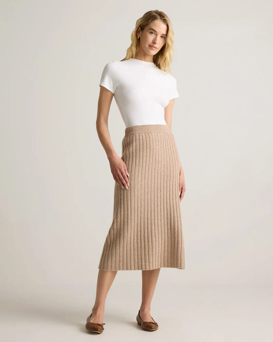 Mongolian Cashmere Midi Skirt - US 6401