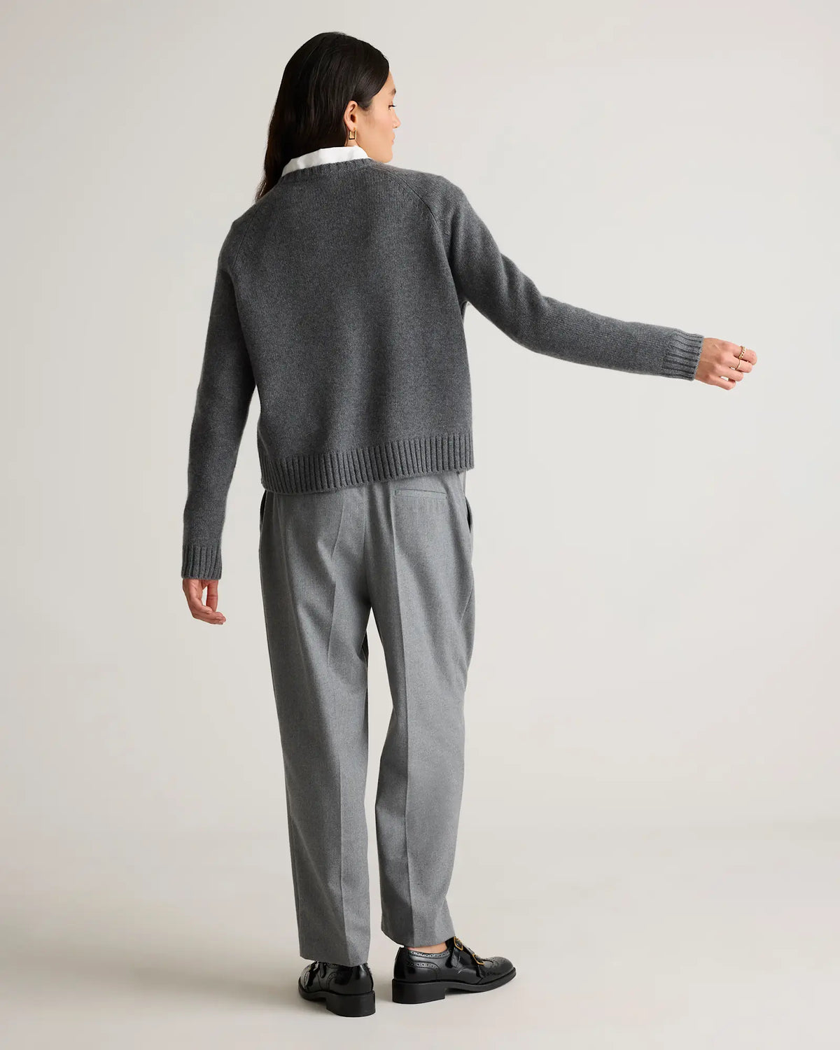 Luxe Baby Cashmere Crewneck Sweater - US 5530