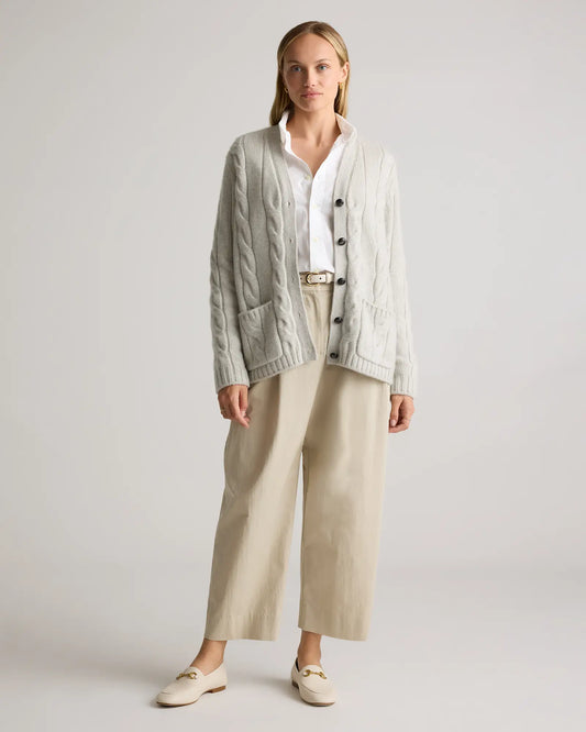 Luxe Baby Cashmere Cable Cardigan - US 8127