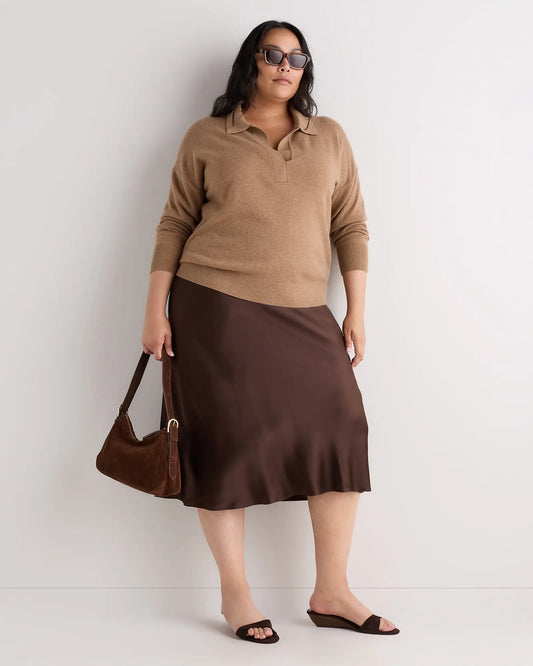 Mongolian Cashmere Polo Sweater - US 1051