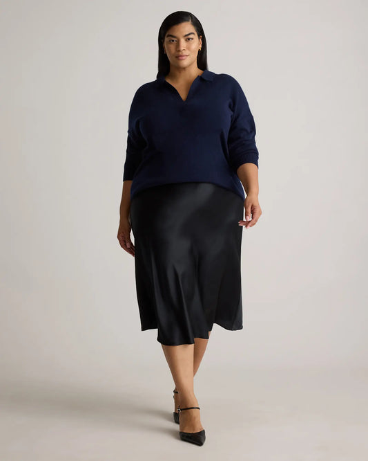 Mongolian Cashmere Polo Sweater - US 6583