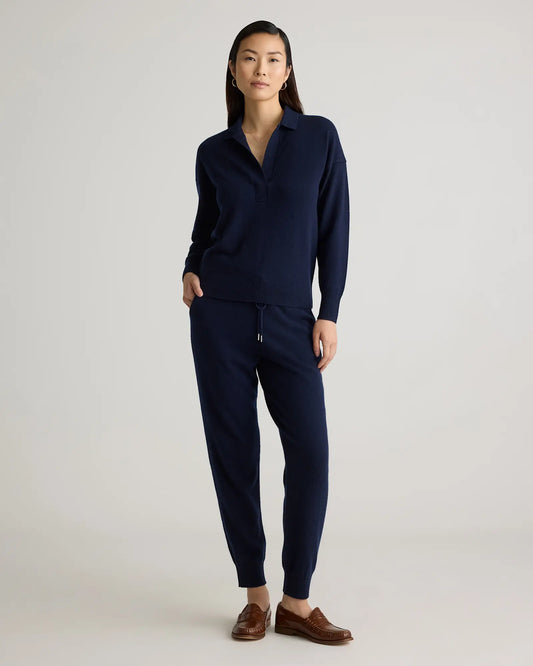 Mongolian Cashmere Polo Sweater - US 6045