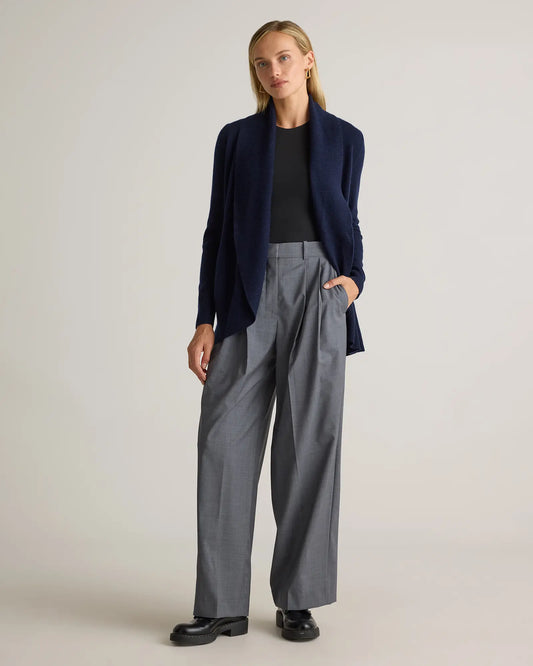Mongolian Cashmere Open Cardigan Sweater - US 8164