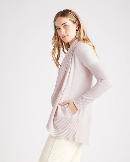 Mongolian Spring Cashmere Open Cardigan Sweater - US 7863