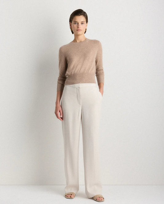 Mongolian Cashmere Shrunken Crewneck Sweater - US 1249