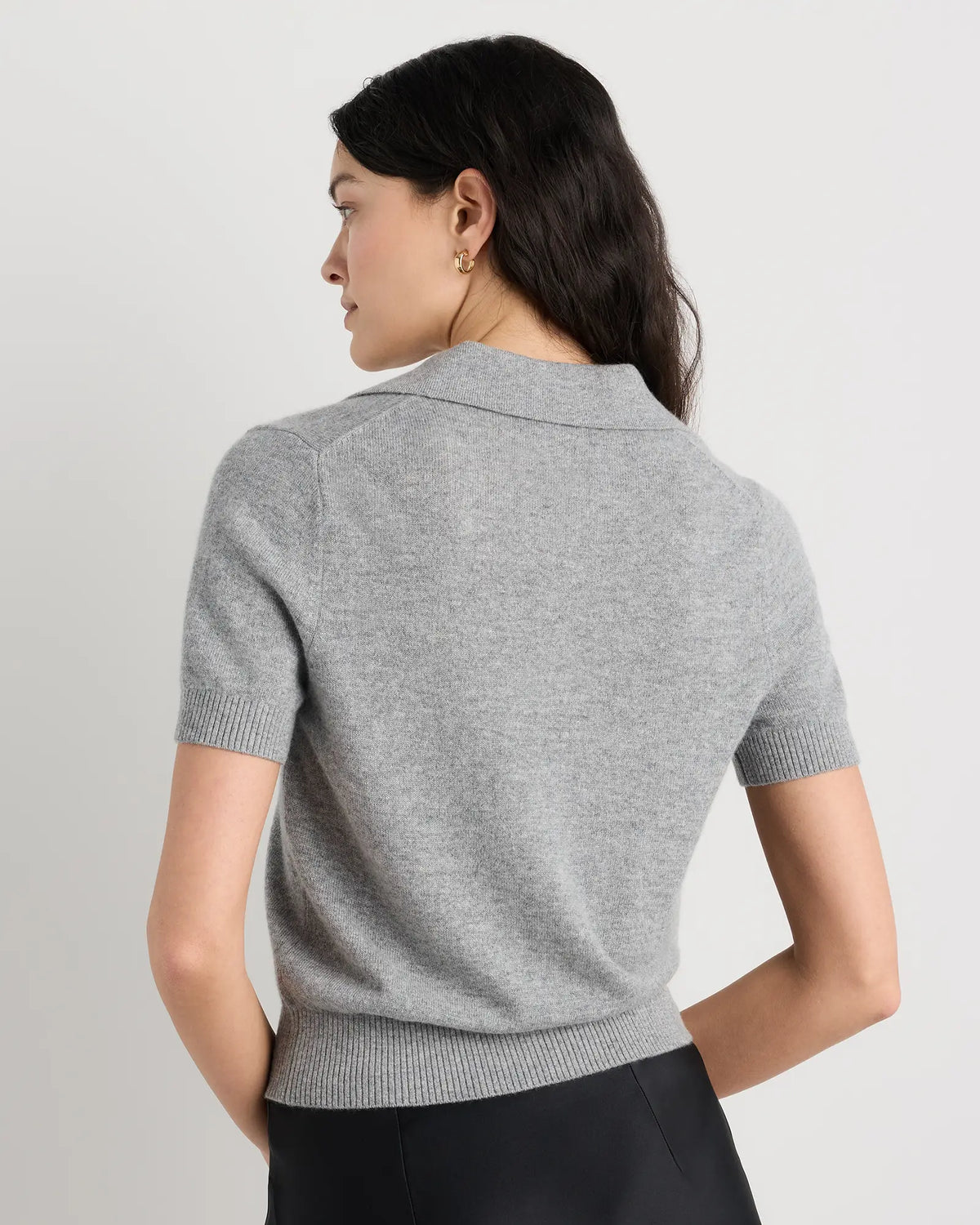 Mongolian Cashmere Short Sleeve Polo - US 3240