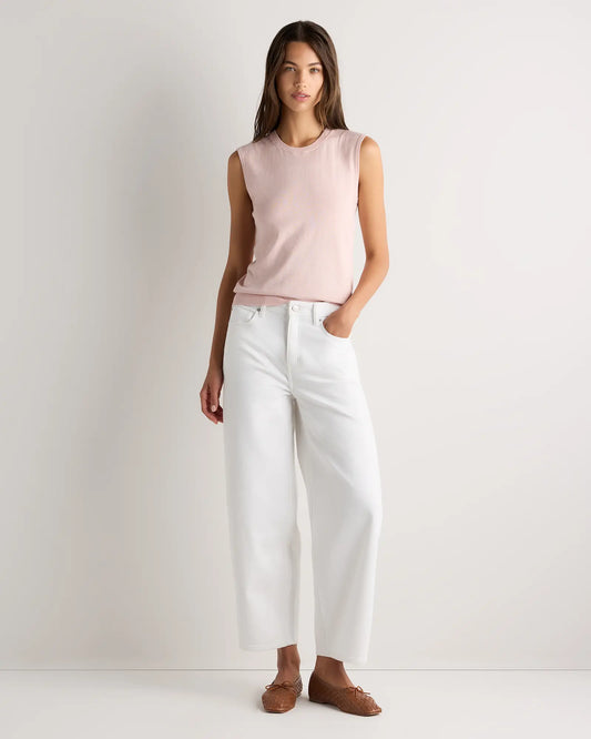 Lightweight Cotton Cashmere Sweater Tank - US 5729
